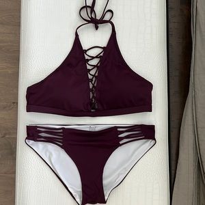 Victorias Secret PINK Maroon Bikini